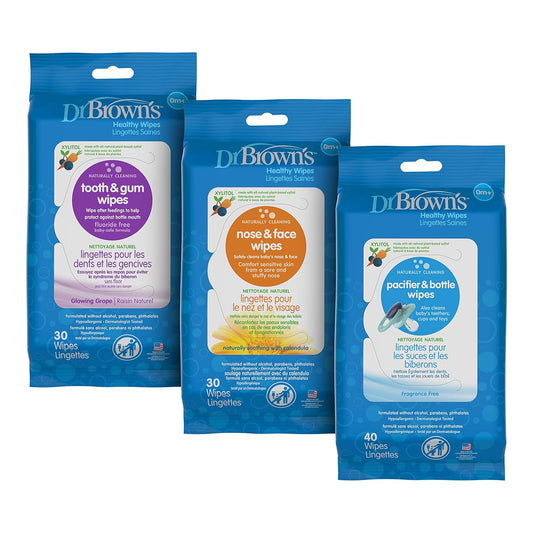 Dr. Brown's Healthy Wipes for Babies - 3 Pack Variety