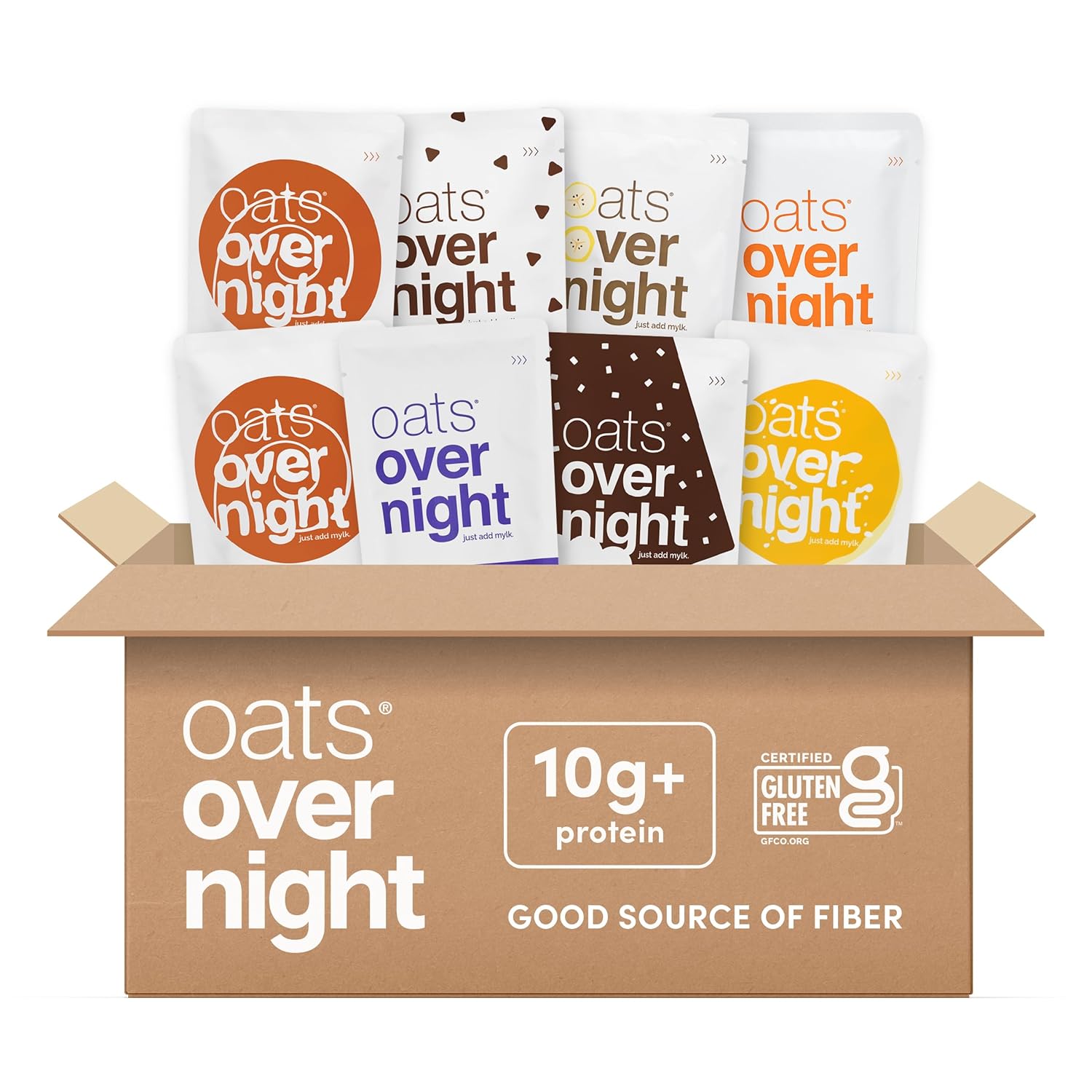 Oats Overnight Vegan Variety Pack - High Protein Breakfast Shake