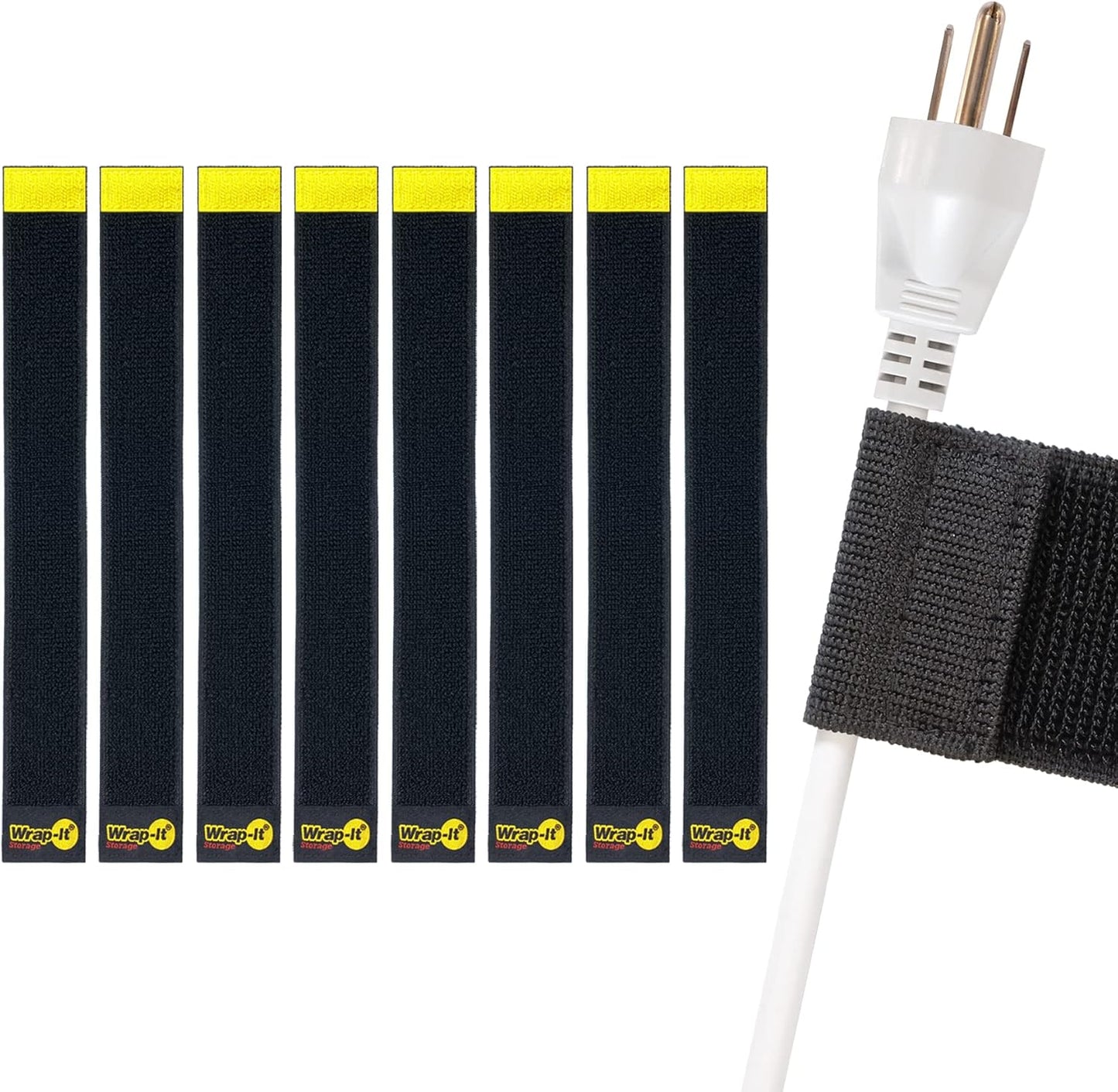 Secure Electrical Cord Organization Solution - Wrap-It 12 Selfie Straps