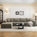 Camel Cloud Modular Sectional Sofa 135.4 in with Left Chaise - No