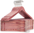 American Red Cedar Hangers 30 Pack - Slim Smooth Wood Hangers