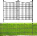 5 Panels No Dig Dog Fence Outdoor for Yard - Decorative Tall Garden