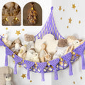 Macrame DreamLights Plush Toy Storage Net Hammock Purple - Extra Large