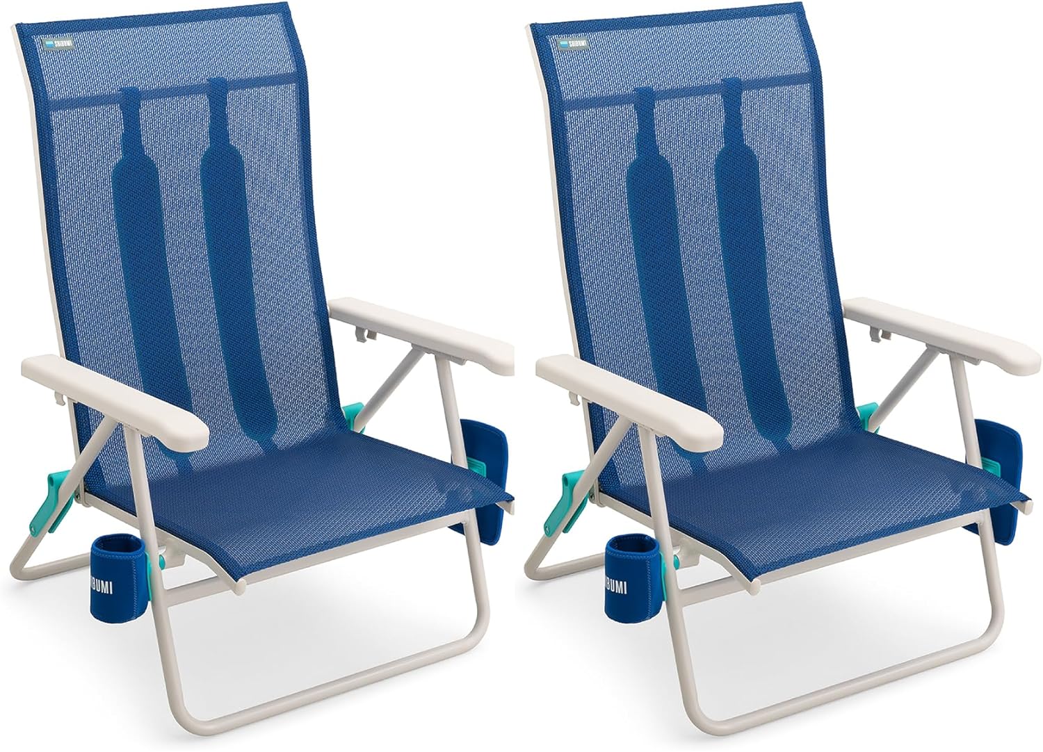 Shibumi Beach Chairs Set of 2 with Anti-Rust Frame and Comfort