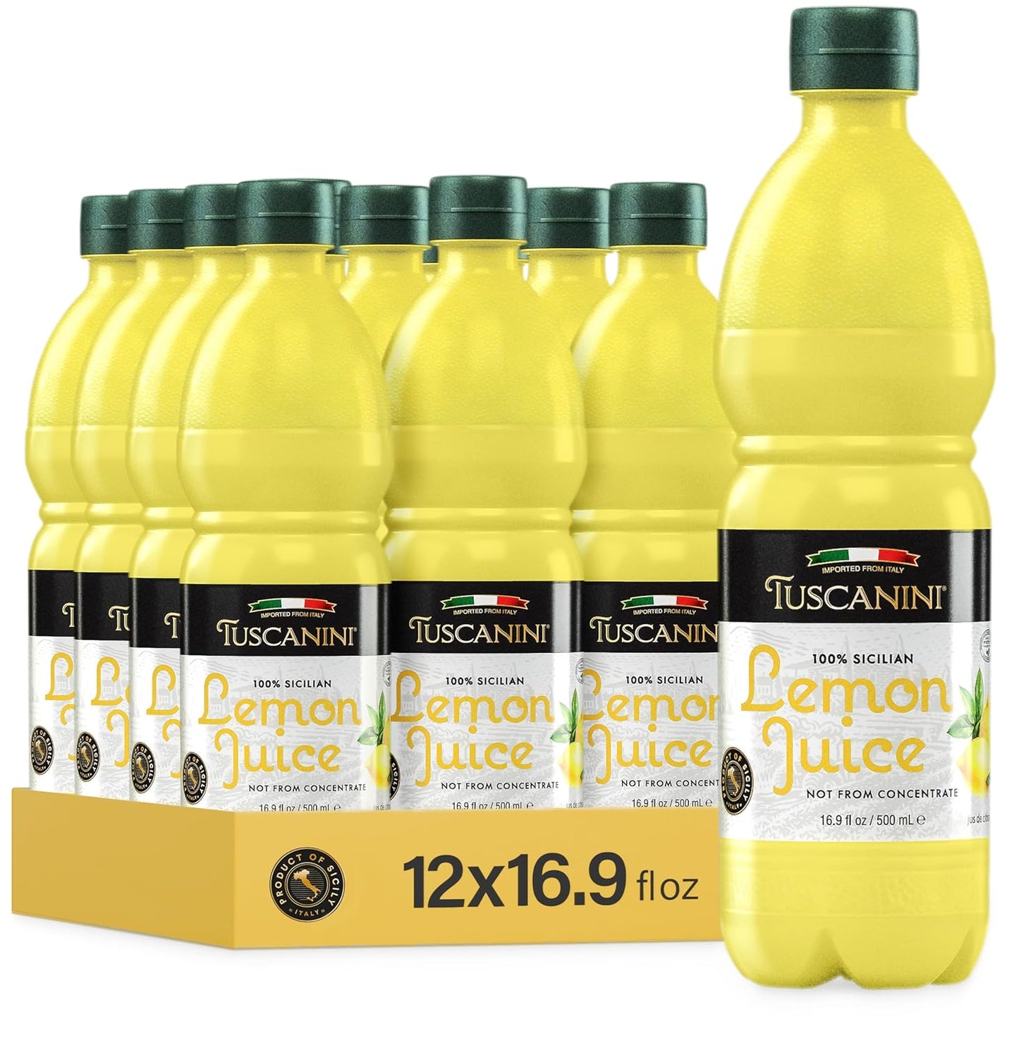 Tuscanini 100% Sicilian Lemon Juice - Fresh Flavor for Recipes