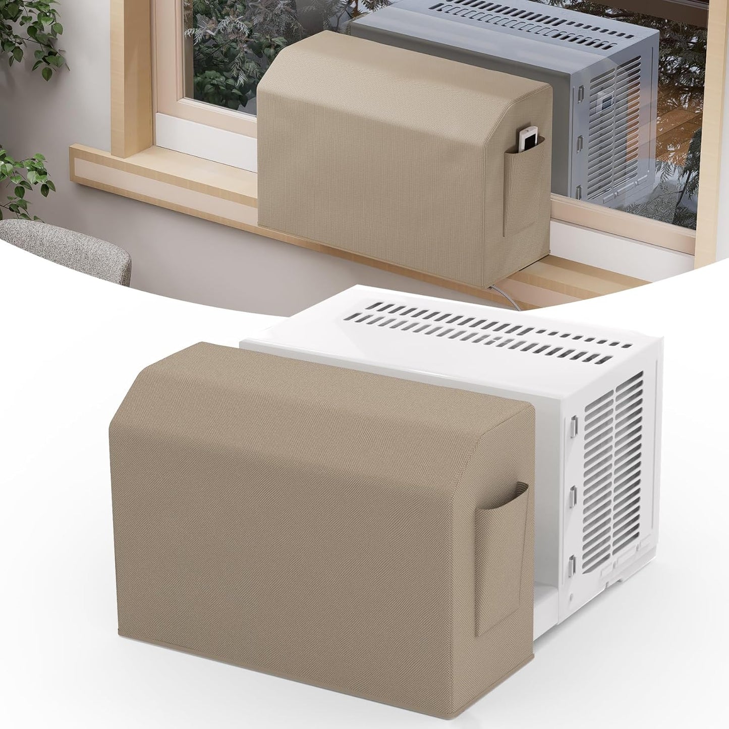 Block Draft & Dust: U AC Cover 8000-12000 BTU