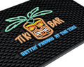 Tiki Bar Mat Warrior Head Mat Gettin Freaky at The Tiki - 18x12 Bar