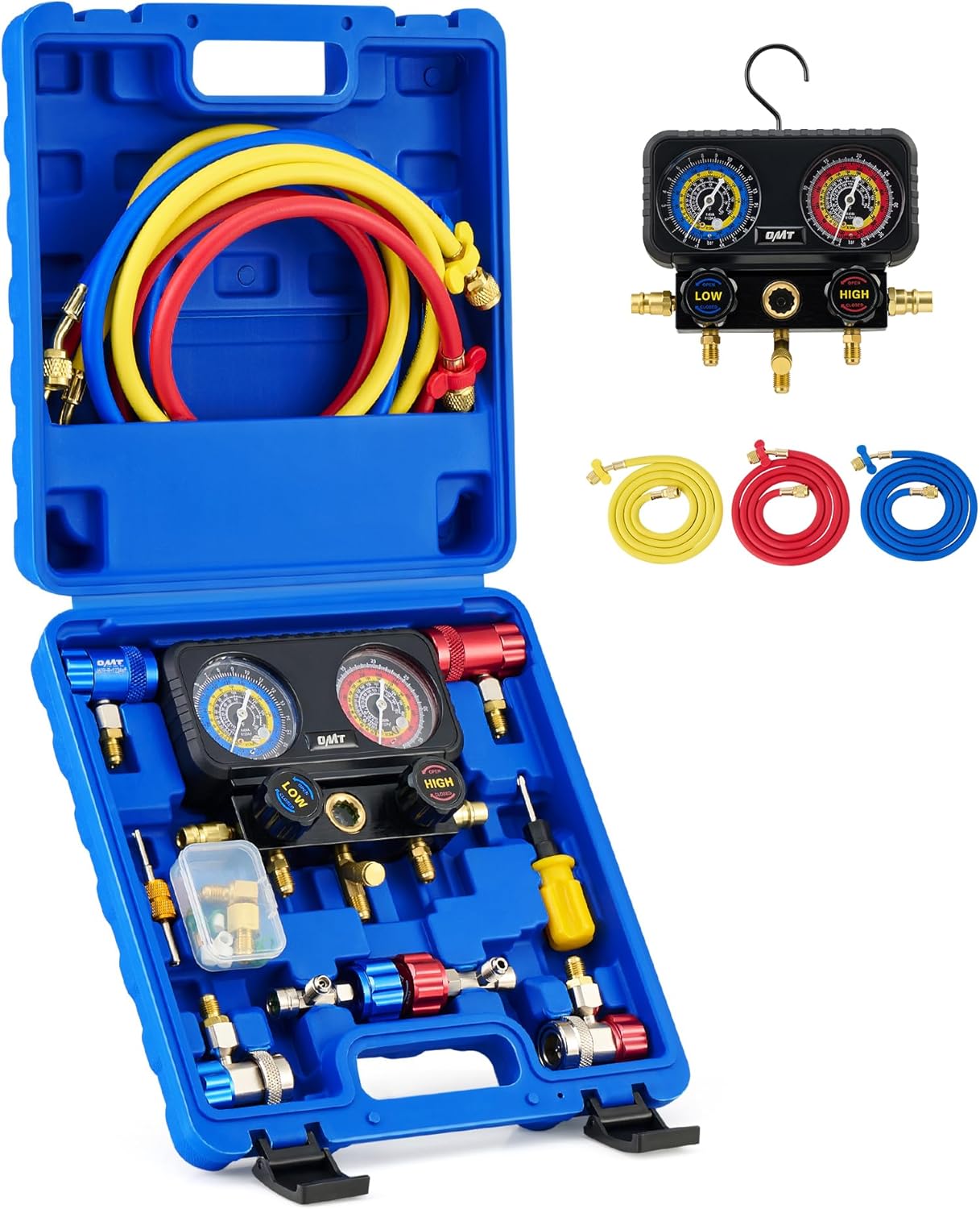 Orion Motor Tech AC Gauges Set for R1234yf R134a Refrigerants