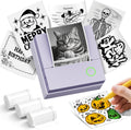 Sticker Printer PM290C Portable Mini Printer Purple - Inkless