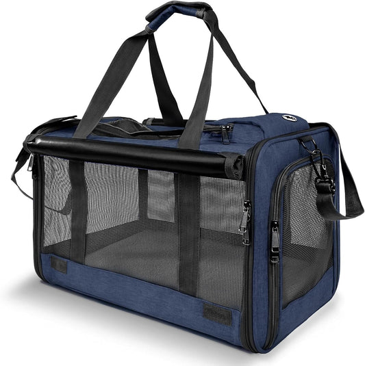 Medium Cat Carrier for Large Cats and Small Dogs - Comfy Travel