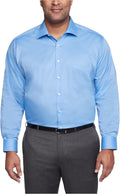 Men's Big & Tall Stretch Dress Shirt with Flex Collar - Comfortable