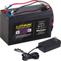 MarCum Lithium 12V 6AH LiFePO4 Impact Battery and 3amp Charger Kit