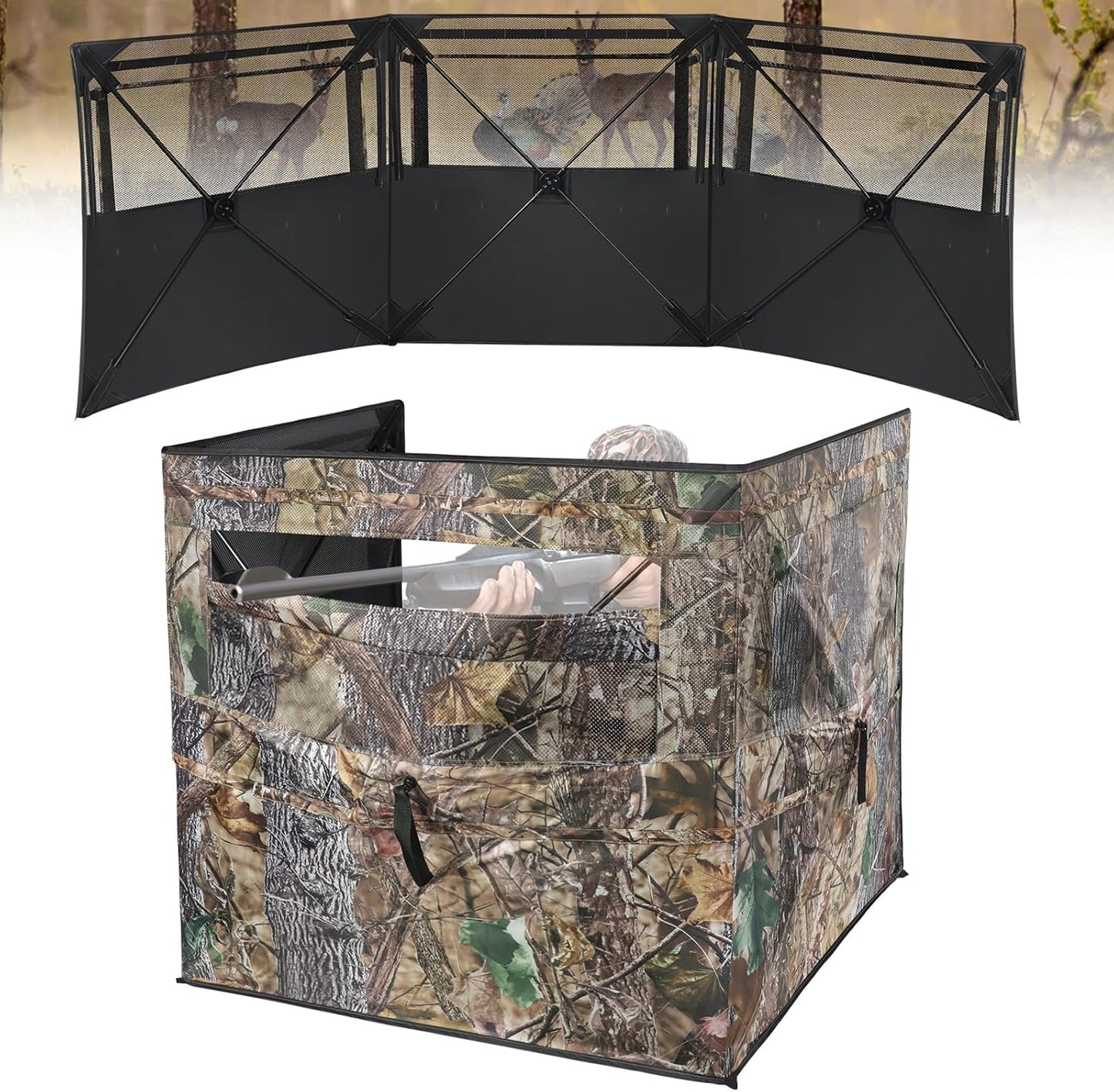 See Through Hunting Blind for Deer Duck Turkey Hunting