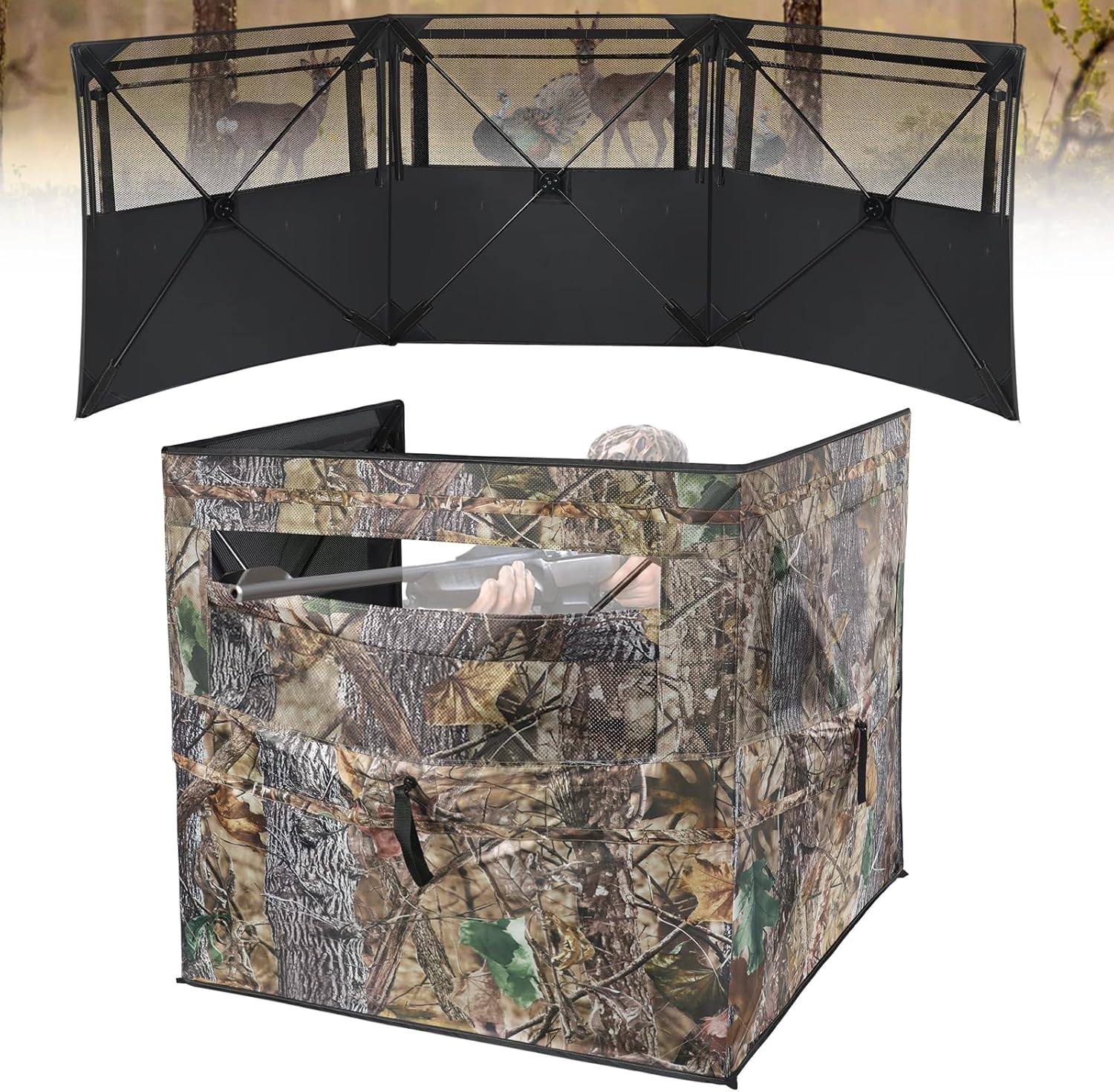 See Through Hunting Blind for Deer Duck Turkey Hunting