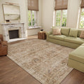 Washable 8x10 Area Rugs for Living Room Brown/Multi - Soft Non-Slip