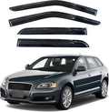KPY Window Visor Compatible with Audi A3 Hatchback 2003-2013 - Rain