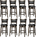 PrimeZone Swivel Bar Stools Set of 8 for Kitchen & Pub Use