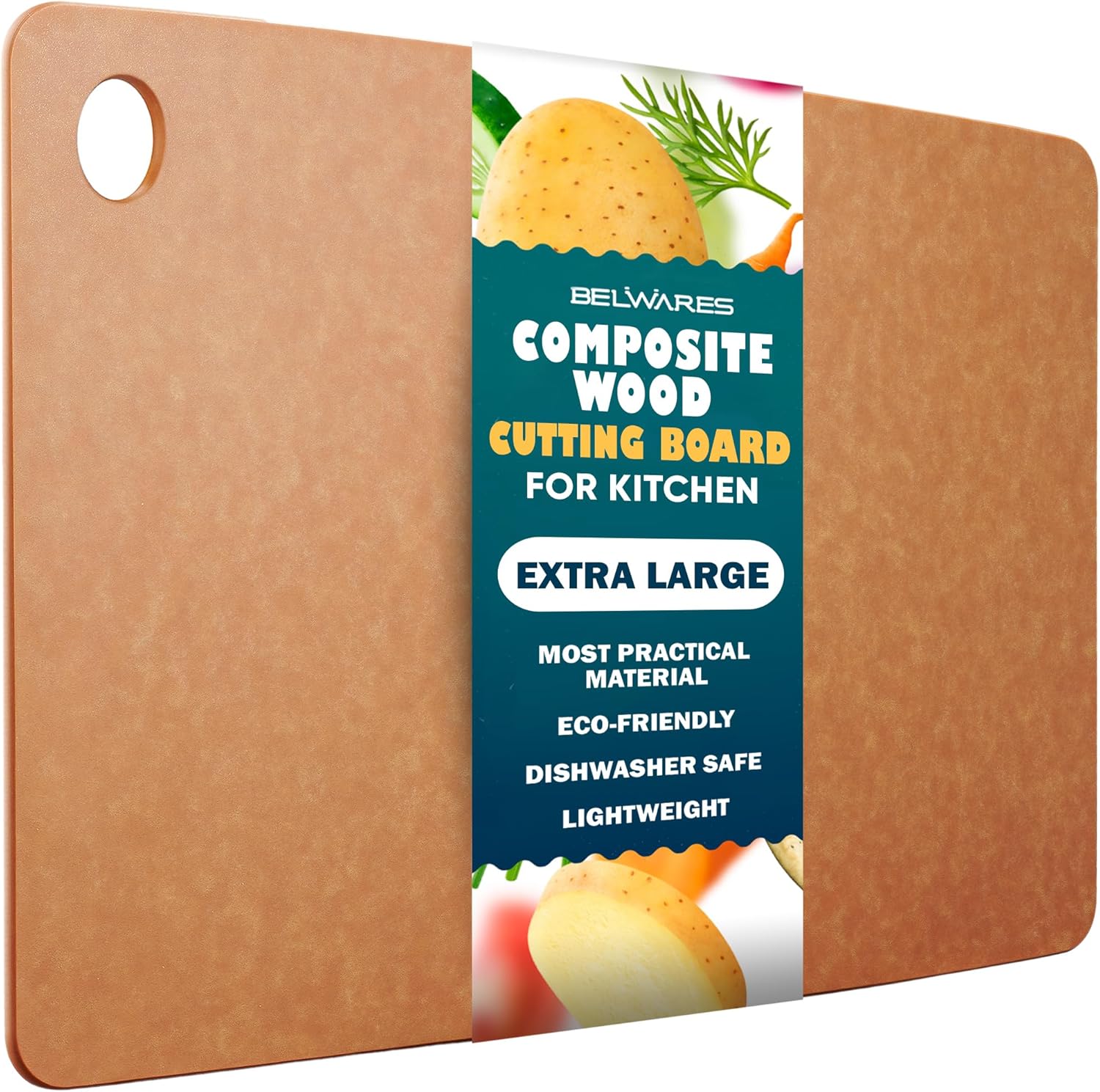 Eco-Friendly Dishwasher Safe Cutting Board - Large 18 x 12ft Board