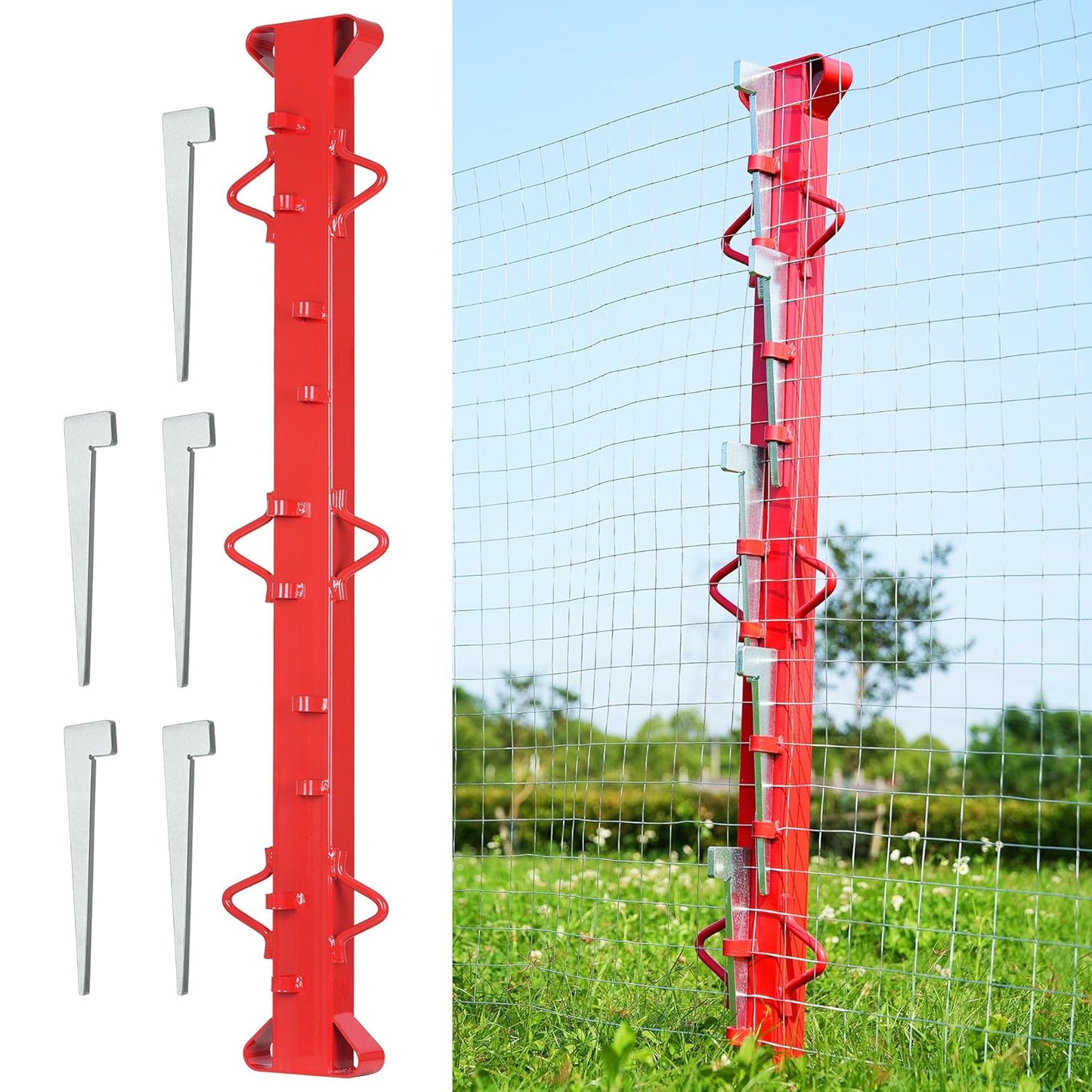 4ft Woven Wire Fence Stretcher Bar for Heavy-Duty Use