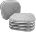 Silver Grey Foam Seat Cushions 6 Pack for Dining Chairs - Soft Support