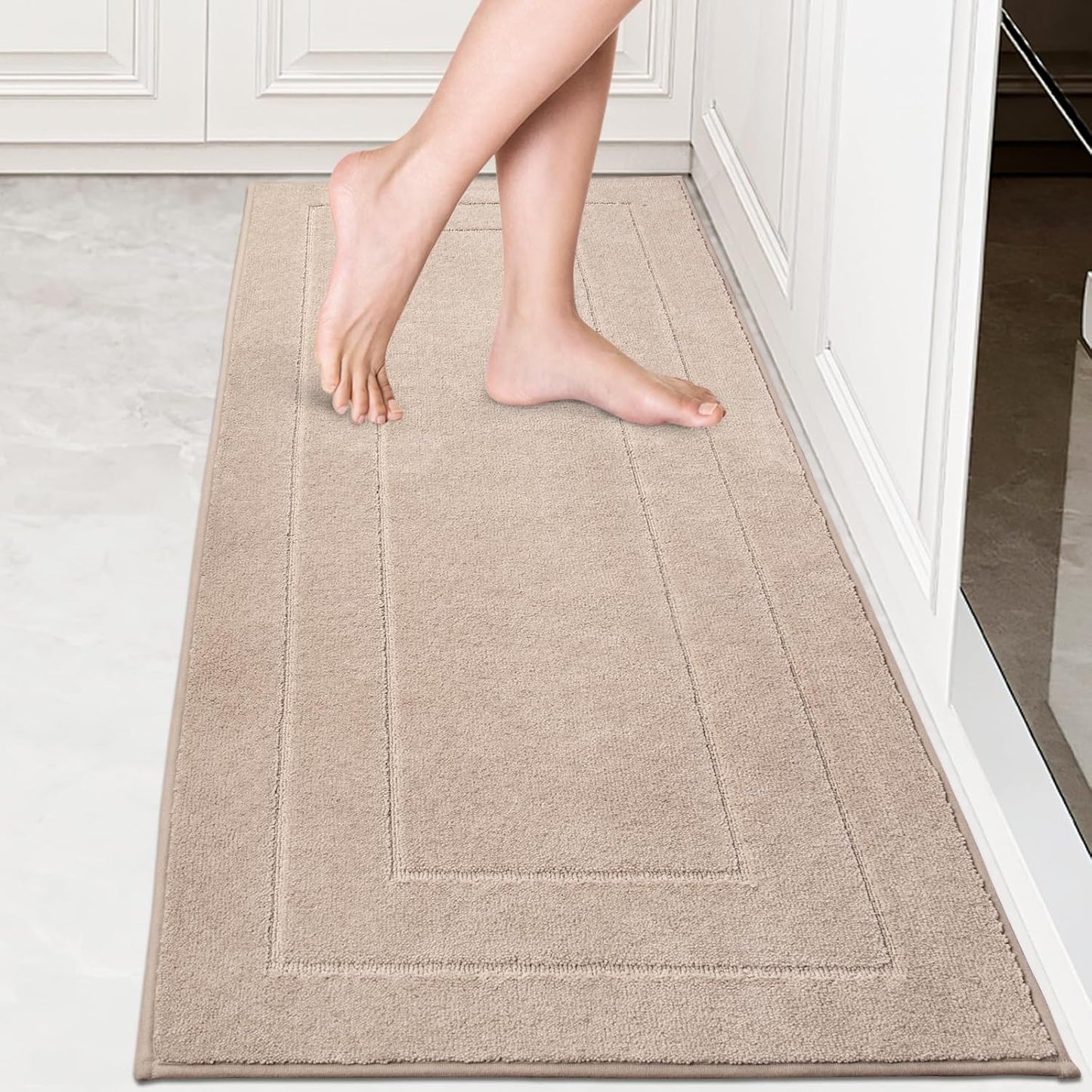 Machine Washable Kitchen Runner Rug for Comfort and Safety