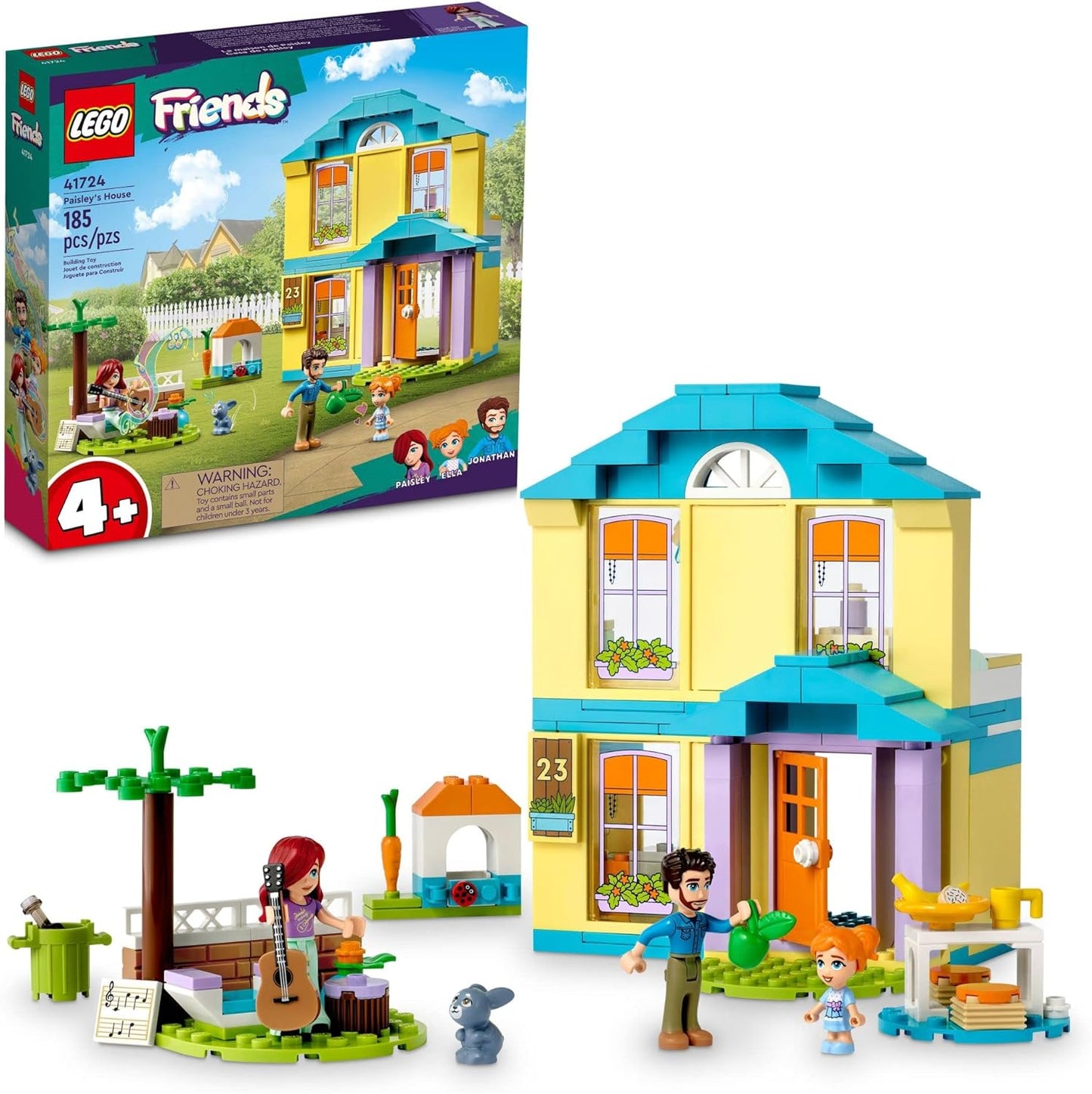 LEGO Friends Paisleys House 41724: Fun Doll House Playset with Bunny Figure!