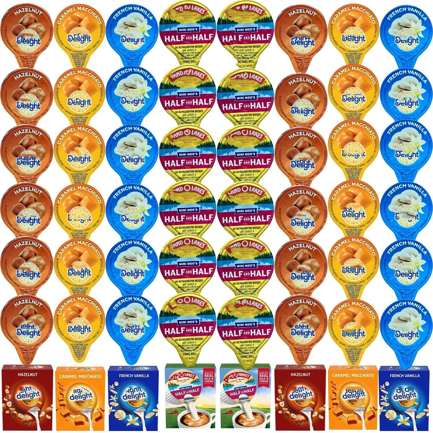 100 Mini Coffee Creamer Variety Pack - Perfect for Anywhere!