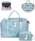 Weekender Bag for Women Travel - Personalized Letter J Overnight