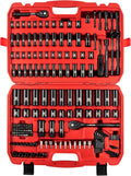 LLNDEI 1/4 & 3/8 in Drive Impact Socket Set, 186 Pieces - Professional