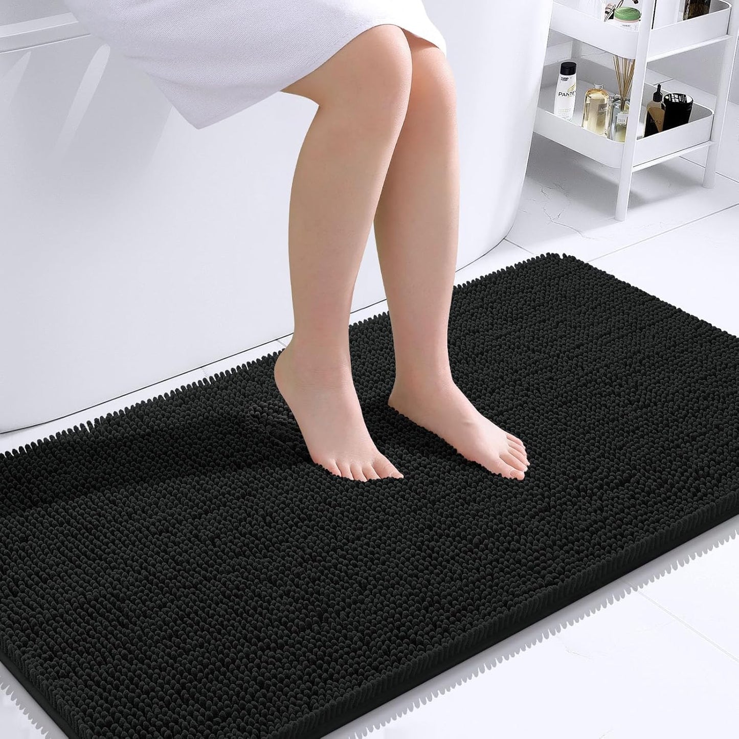 OLANLY Extra Soft Chenille Bath Rugs for Ultimate Comfort
