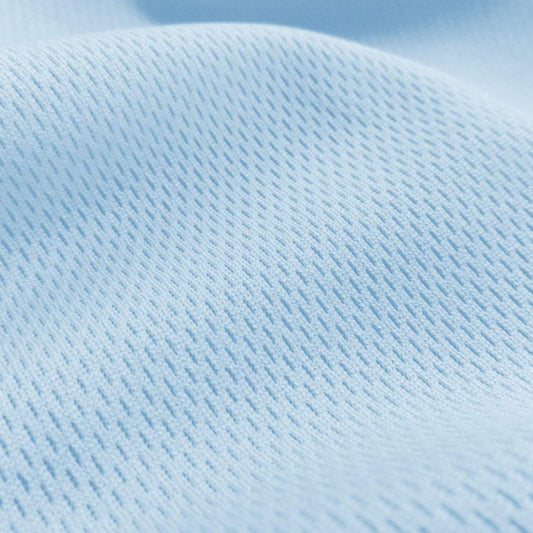 Pico Textiles 15 Yards Bolt Sky Blue Dimple Mesh Jersey Fabric