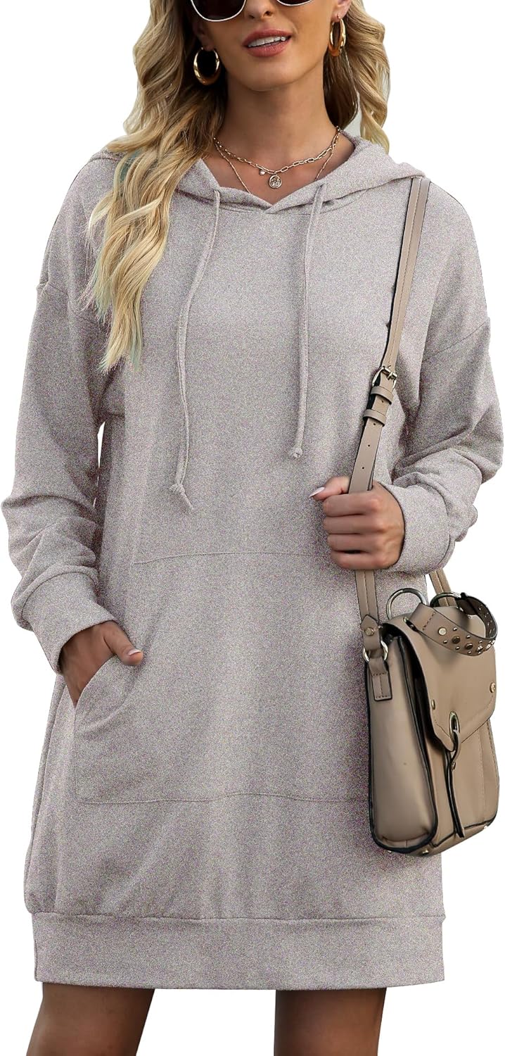 Quenteen Women Hoodies Dress for Casual Comfort and Style