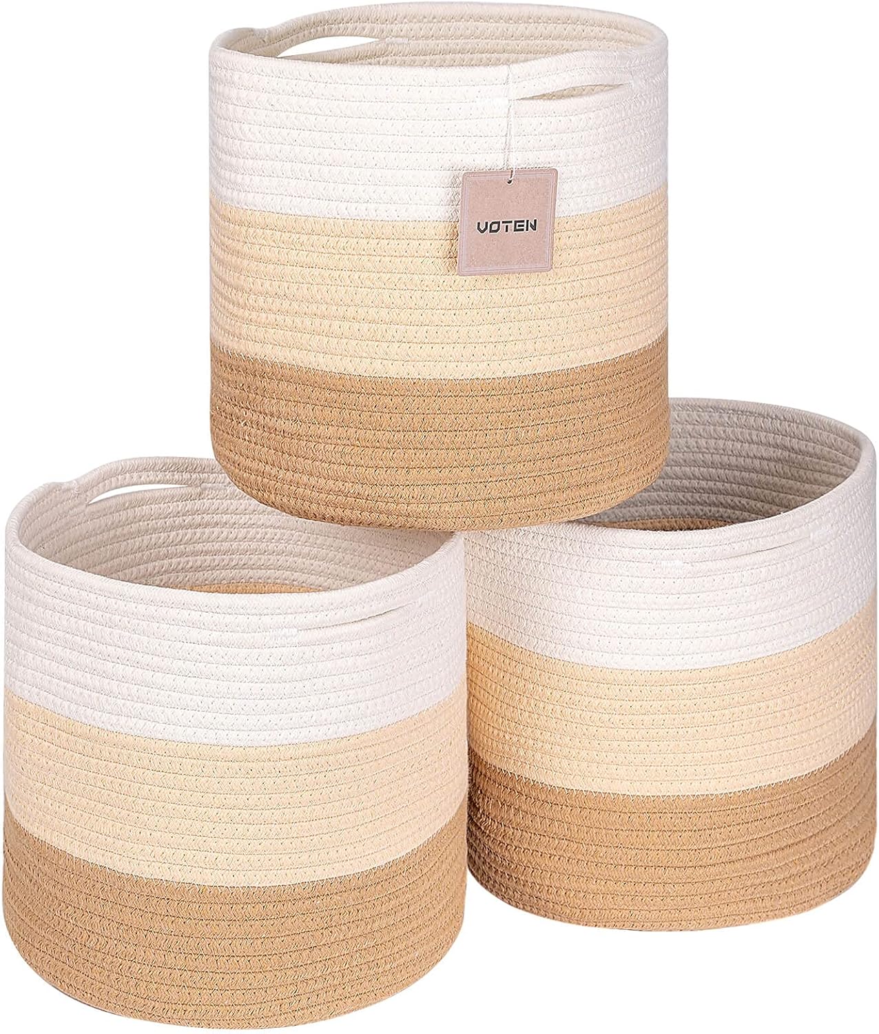 Durable Round Storage Cubes Baskets for Home Organization