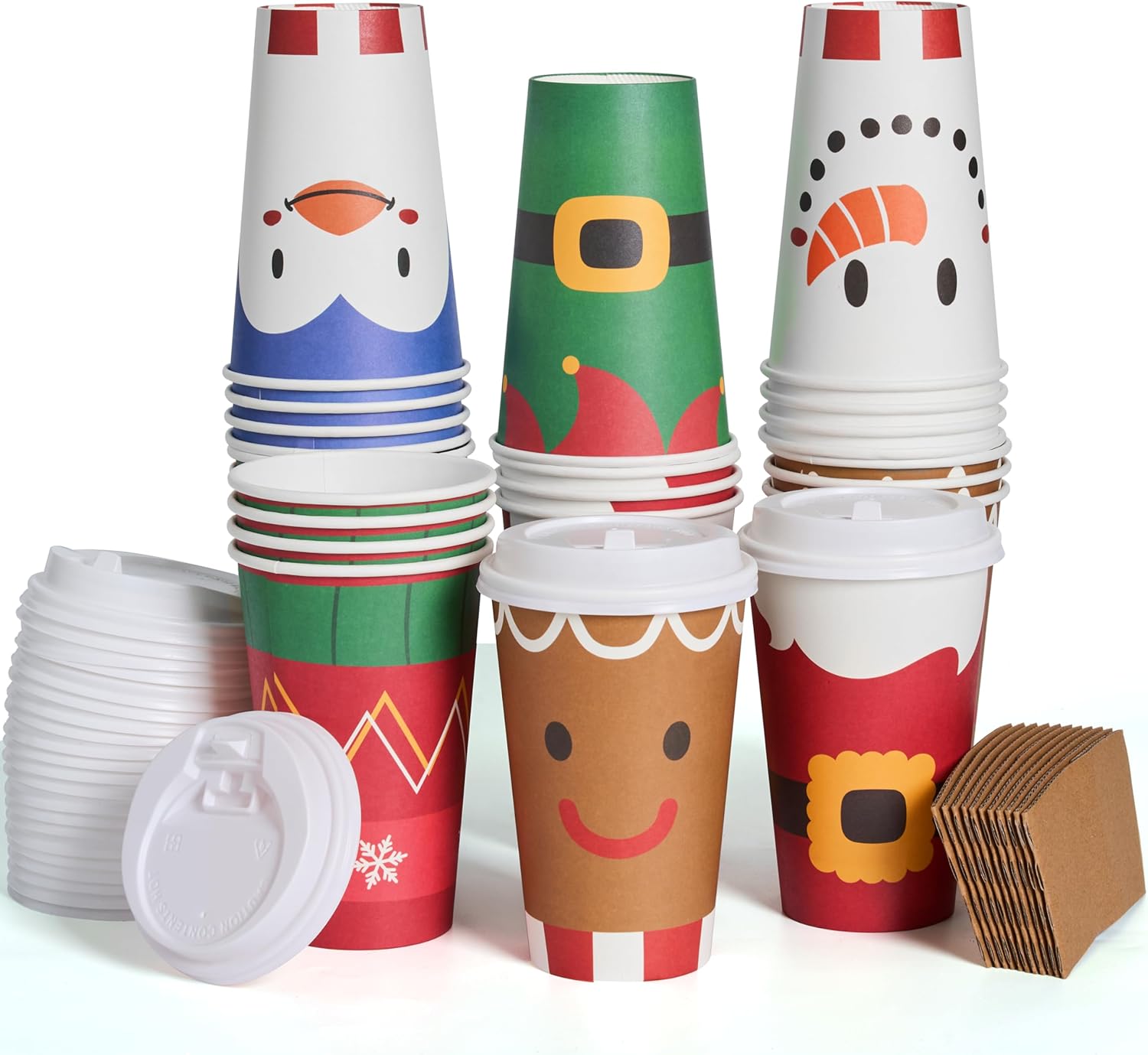 72 Pcs Christmas Disposable Cups for Festive Celebrations