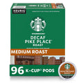 Starbucks K-Cup Coffee Pods Decaf Pike Place Roast 100% Arabica