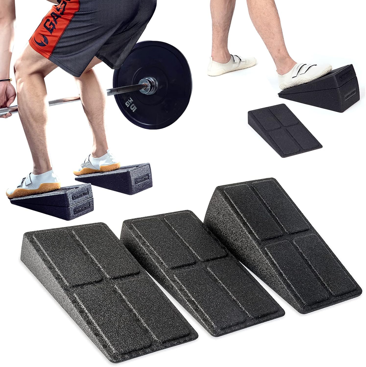 Leg Stretcher Squat Wedge Set - Improve Squats & Yoga