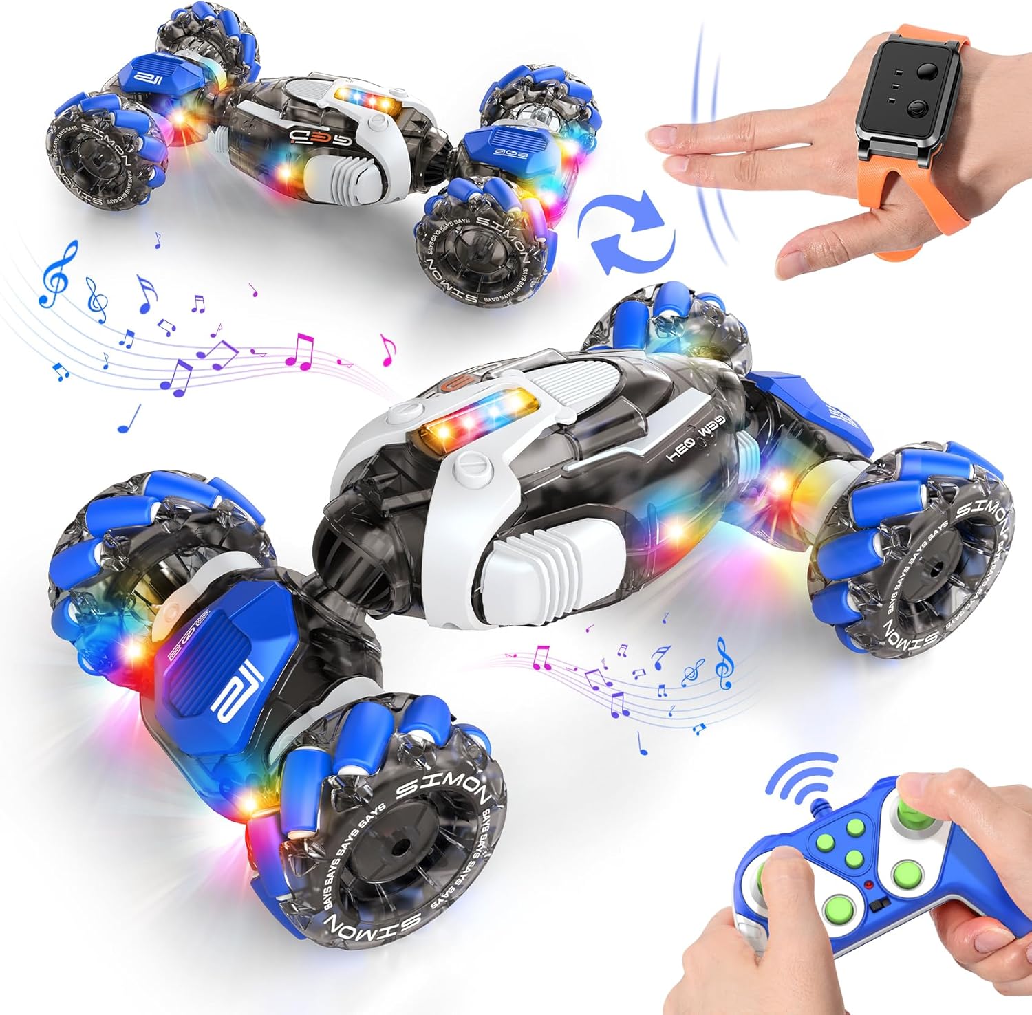 Nicella Hand-Controlled Stunt Car - Transforming Fun!