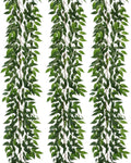 3 Strands Italian Ruscus Artificial Vines, 73in Silk Garland - Lush