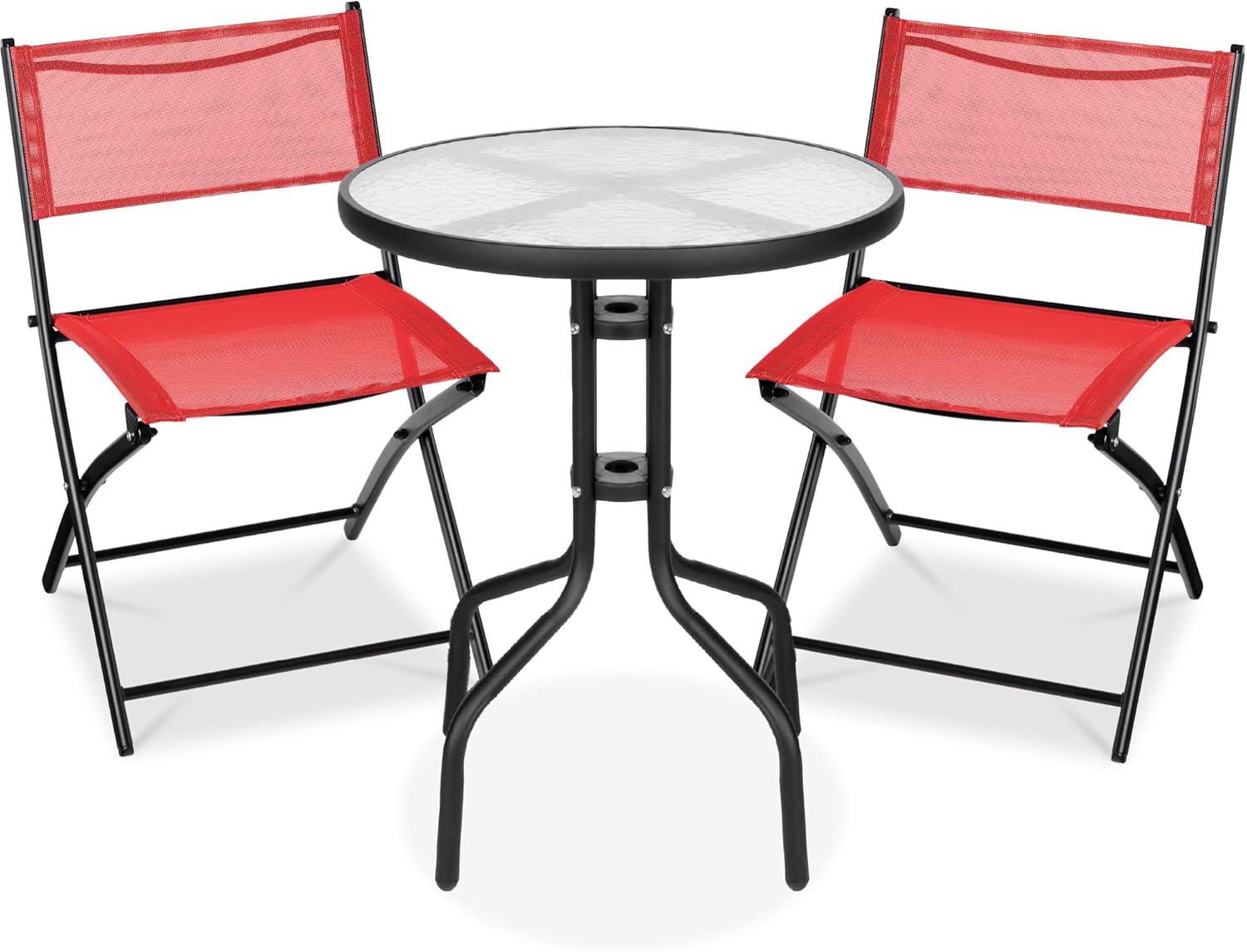 Best Choice Products 3-Piece Patio Bistro Dining Set for Small Spaces