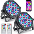Bluetooth Par Light 36LED Party Light with IR Remote - Bright Music