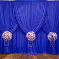 40ft x 10ft Wrinkle Free Royal Blue Wedding Backdrop Curtains