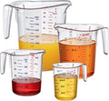 Amazing Abby Plastic Measuring Cups (4-Piece Set) - Stackable