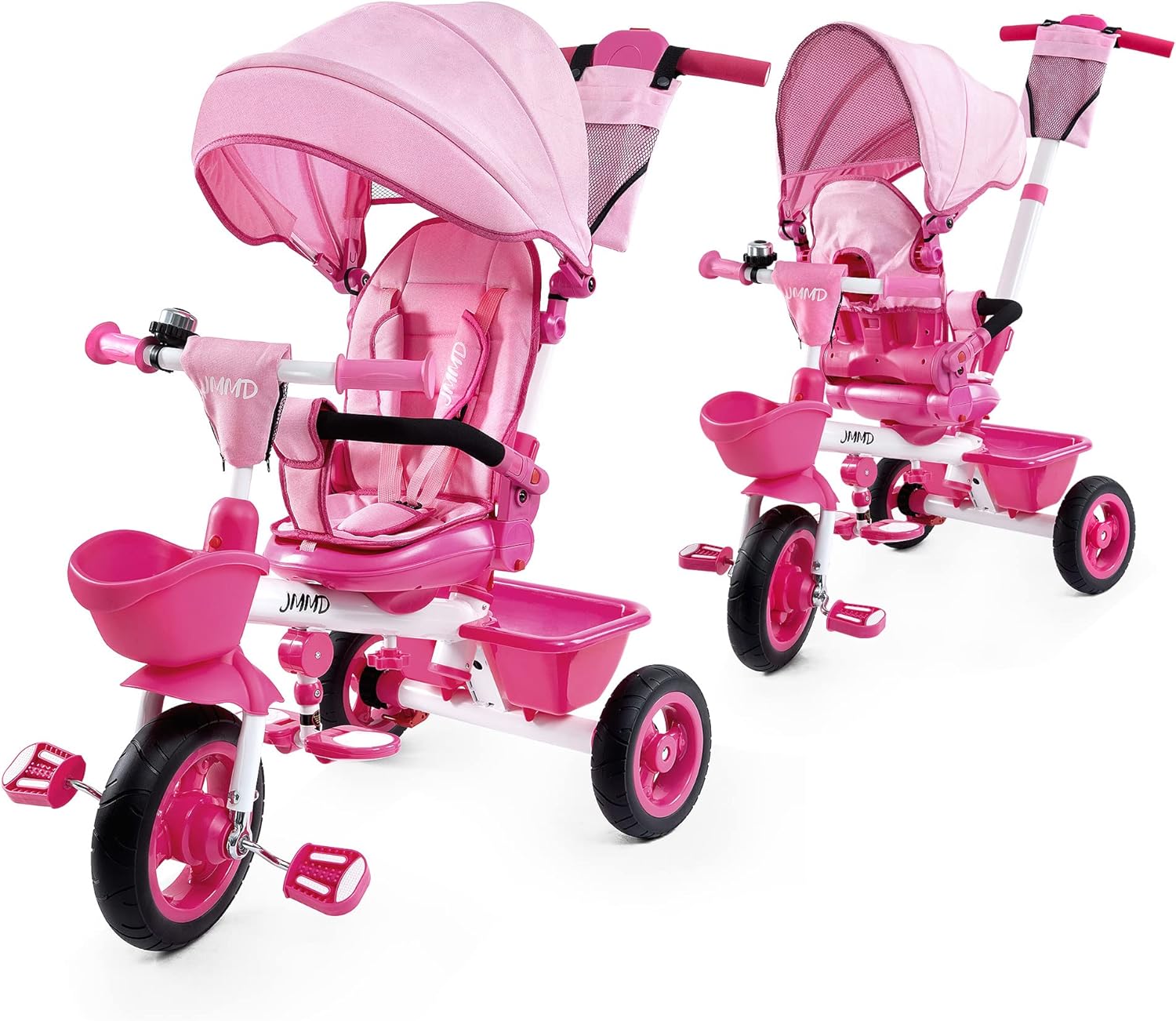 JMMD Baby Trike 6-in-1 Kids Tricycle for Ages 18 Months to 5 Years