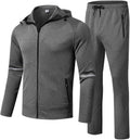 Men's Track Suits 2 Piece Set Tracksuit with Hood - Comfortable