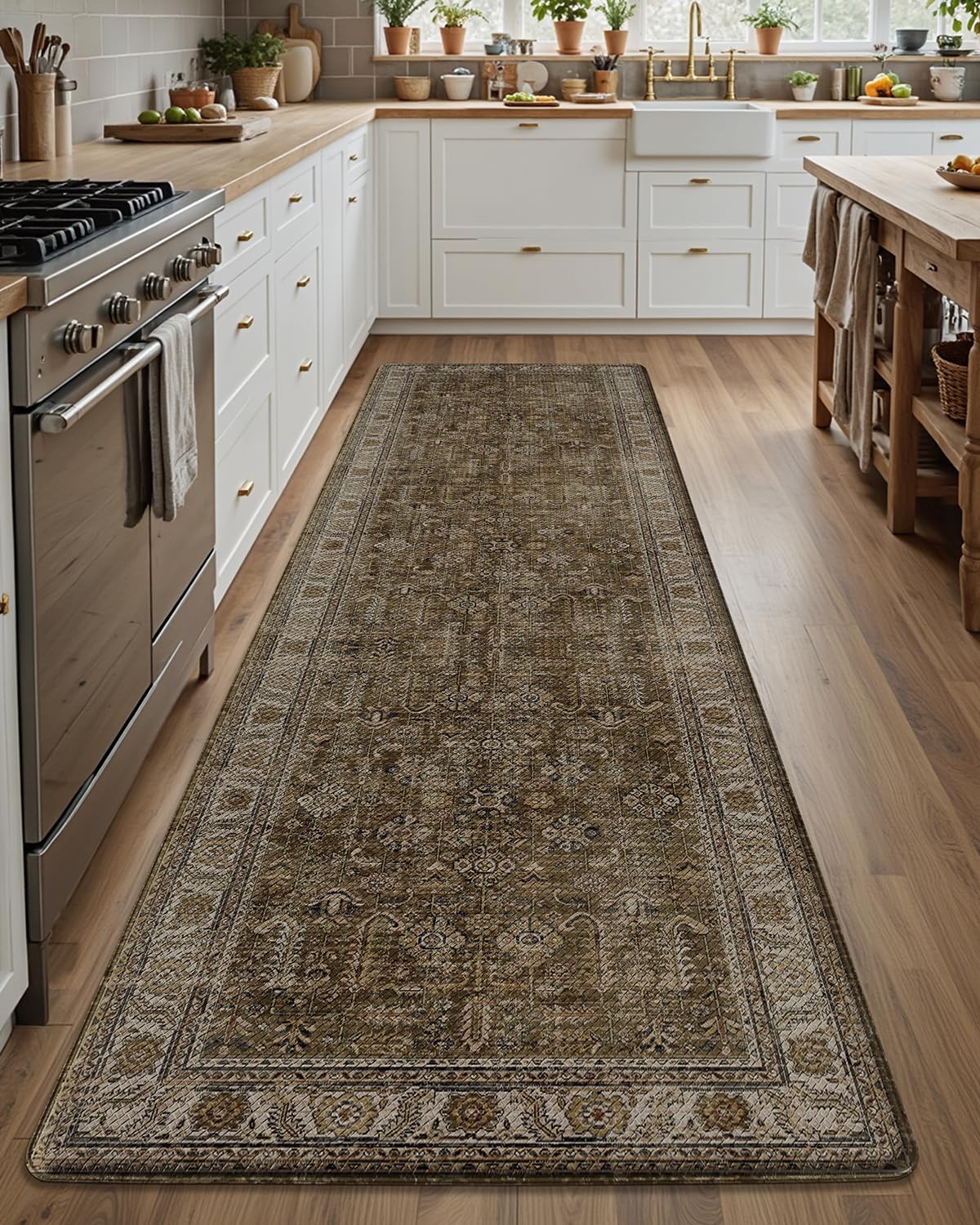 LUMI 2025 Upgraded Anti Fatigue Cushioned Kitchen Mat for Comfort