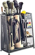 Suncast Rack Golf Equipment Organizer - Stores 2 Bags Neatly