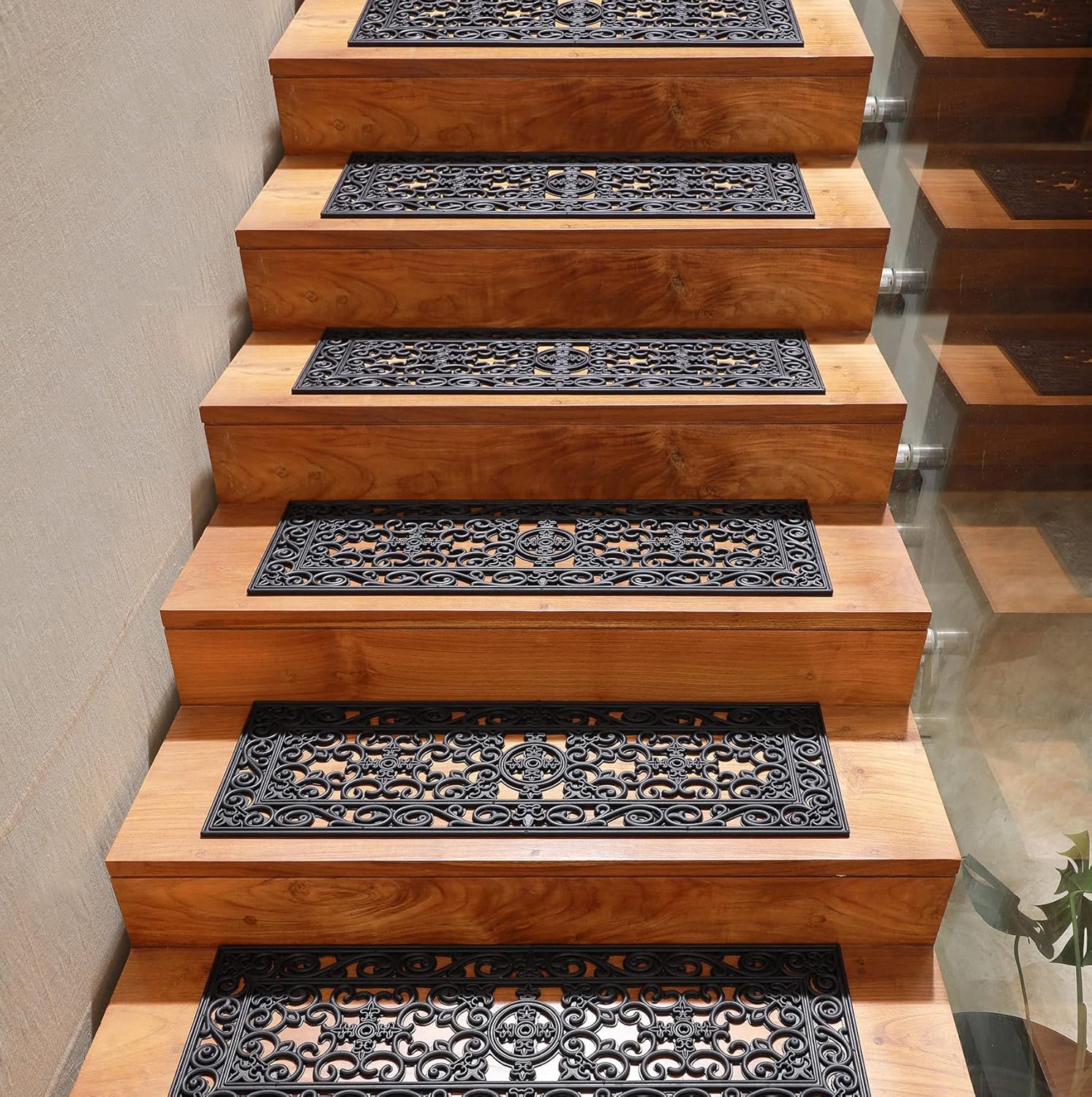 IRONGATE Stair Treads - Non Slip Heavy Duty Rubber Mats