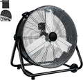 Industrial Drum Fan 24 in High Velocity 8800 CFM - Heavy Duty