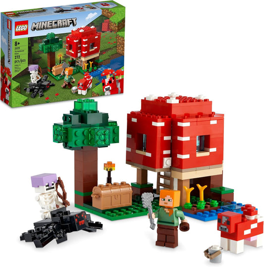 LEGO Minecraft The Mushroom House Set for Creative Play