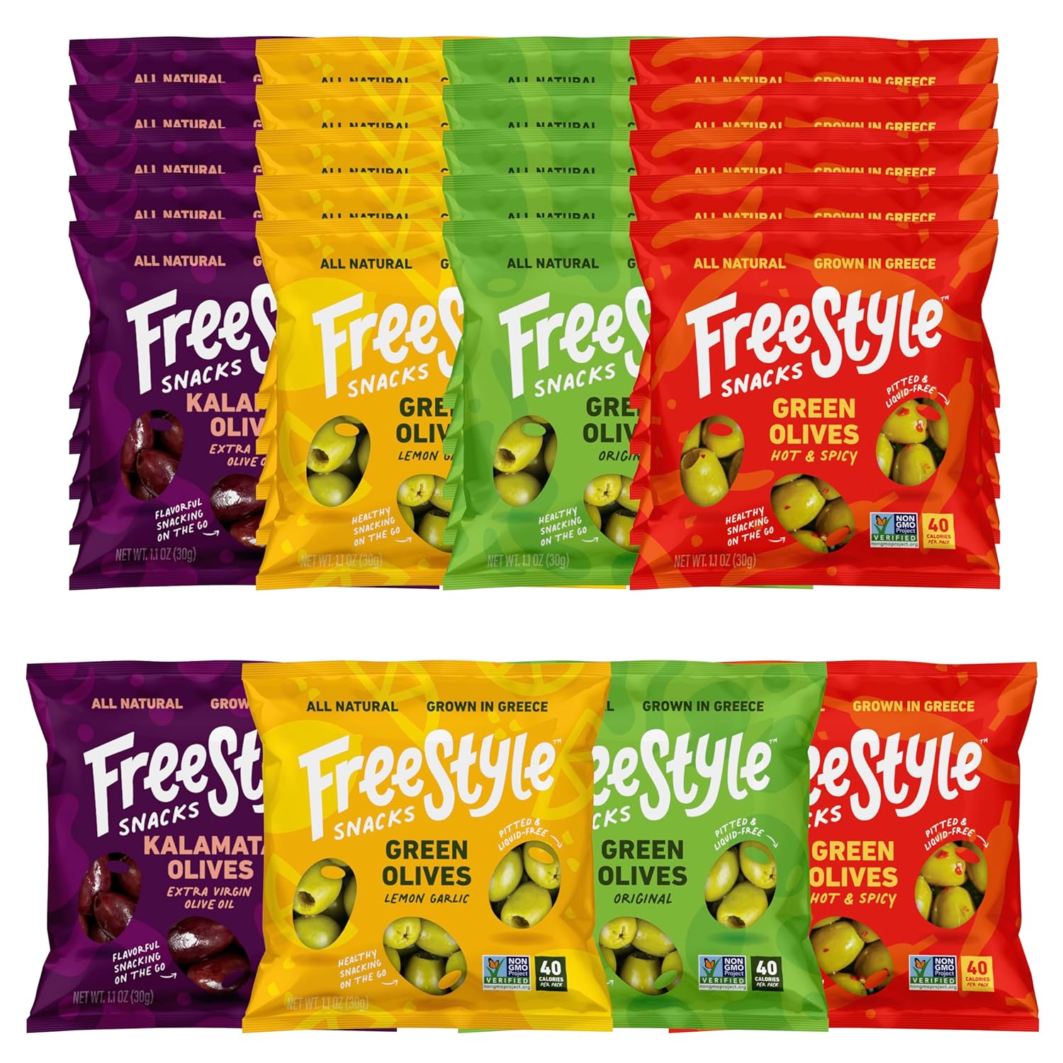 Freestyle Snacks Olive Snack Packs - Healthy On-the-Go Treats